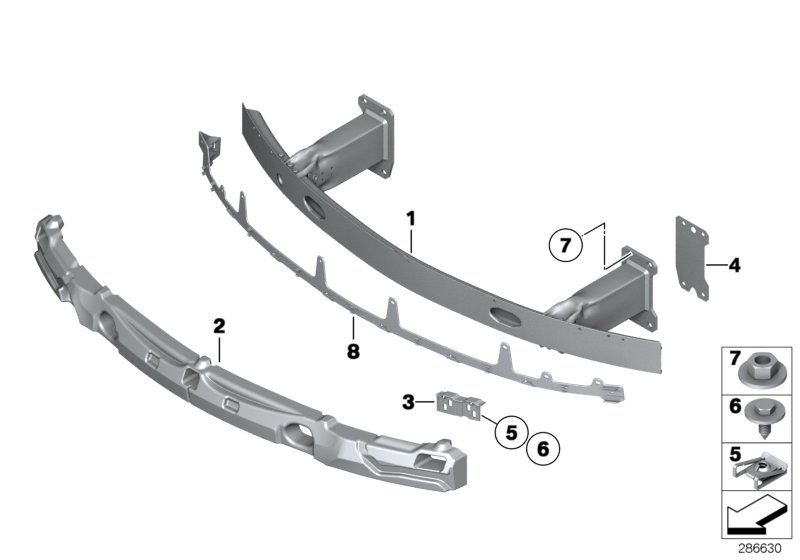 Genuine BMW 51117222350 E89 Right Support (Inc. Z4 23i) | ML Performance UK Car Parts