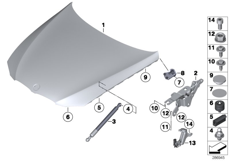 Genuine BMW 41007268905 E92 E93 Hood (Inc. 330d, 335d & 320i) | ML Performance UK Car Parts