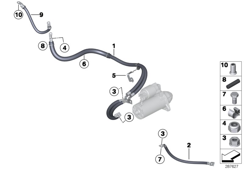 Genuine BMW Mini 07147590403 F45 F31 RR6 Cable Holder (Inc. 840i, 740Le & 840iX) | ML Performance UK Car Parts