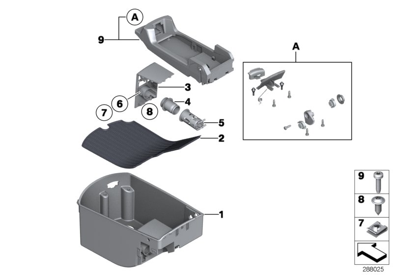 Genuine BMW 51169179826 Storage Bin, Armrest Front Center (Inc. 750i, 750LiX 4.0 & 750Li) | ML Performance UK Car Parts