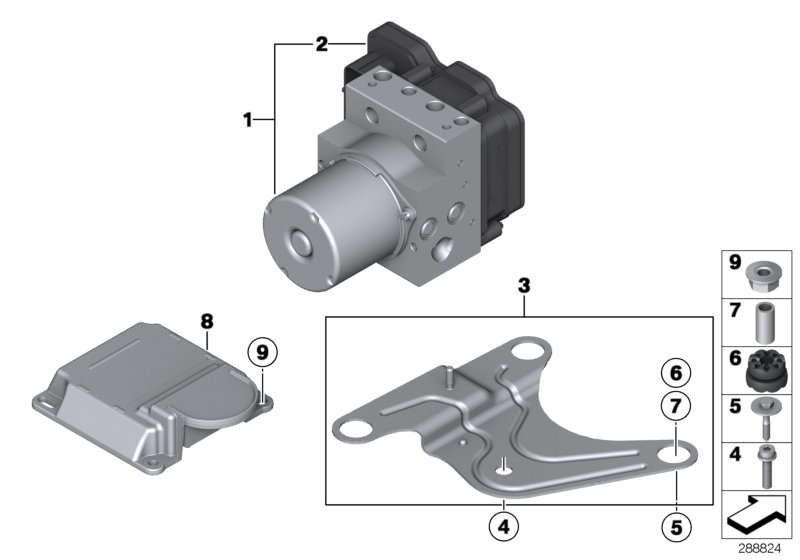 Genuine BMW 34516876912 Rp Hydraulic Unit Dsc (Inc. 650iX, Alpina B7X & 650iX 4.0) | ML Performance UK Car Parts