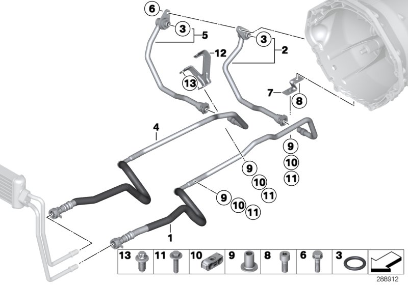 Genuine BMW 17222284218 Oil Cooling Pipe Inlet (Inc. M5 & M6) | ML Performance UK Car Parts