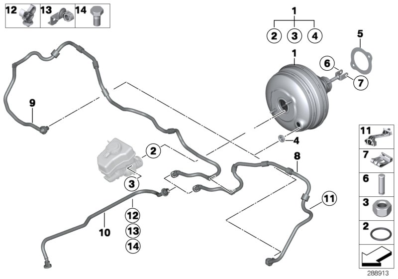 Genuine BMW 11667576780 F01 F06 Vacuum Pipe (Inc. 535i, 640iX & 740i) | ML Performance UK Car Parts