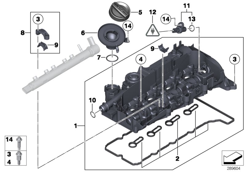 Genuine BMW 11128511814 F07 F25 Gasket Set, Cylinder Head Cover (Inc. X1 18dX, 220d & 318dX) | ML Performance UK Car Parts