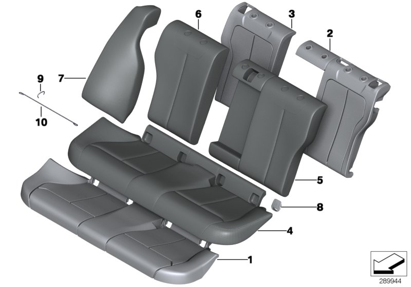 Genuine BMW 52207306184 Lateral Trim Panel Right VENETOBEIGE (Inc. 328i, 316d & 330d) | ML Performance UK Car Parts