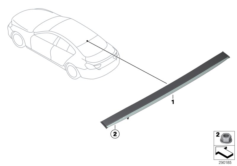 Genuine BMW 63257988860 F06 Chmsl, Primed (Inc. ALPINA B6, 640d & M6) | ML Performance UK Car Parts