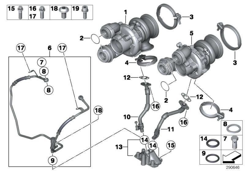 Genuine BMW 11429454095 E71 F01 F10 Return Pipe ZYL. 5-8 (Inc. Hybrid 7L, 550iX 4.4 & 750iX) | ML Performance UK Car Parts