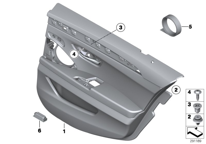 Genuine BMW 51427273286 F10 F11 Door Lining Leather Rear Right OYSTER (Inc. 518d, 528i & 550iX) | ML Performance UK Car Parts