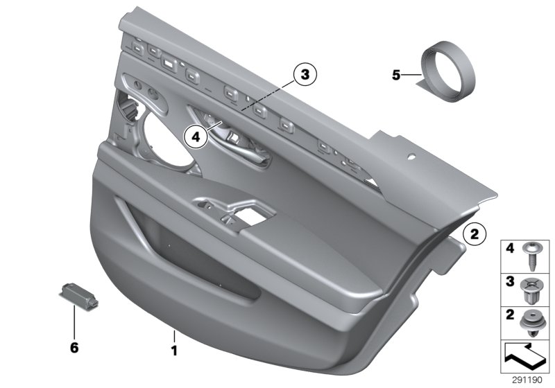 Genuine BMW 51427273190 F10 F11 Door Trim Panel, Rear, Right VENETOBEIGE (Inc. 525dX, 525d & 550iX) | ML Performance UK Car Parts