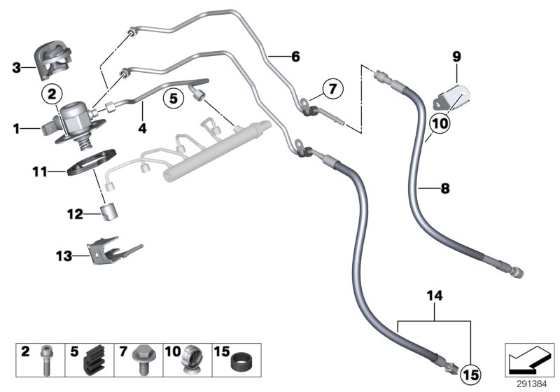 Genuine BMW 13537636052 F10 F07 Fuel Hose (Inc. X3 20iX, X3 20i & X3 28iX) | ML Performance UK Car Parts