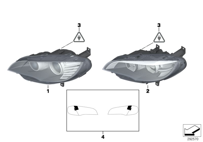 Genuine BMW 63117359371 E70 E71 Headlight, Led Technology, Left (Inc. X5 M, X6 M & X6 35iX) | ML Performance UK Car Parts