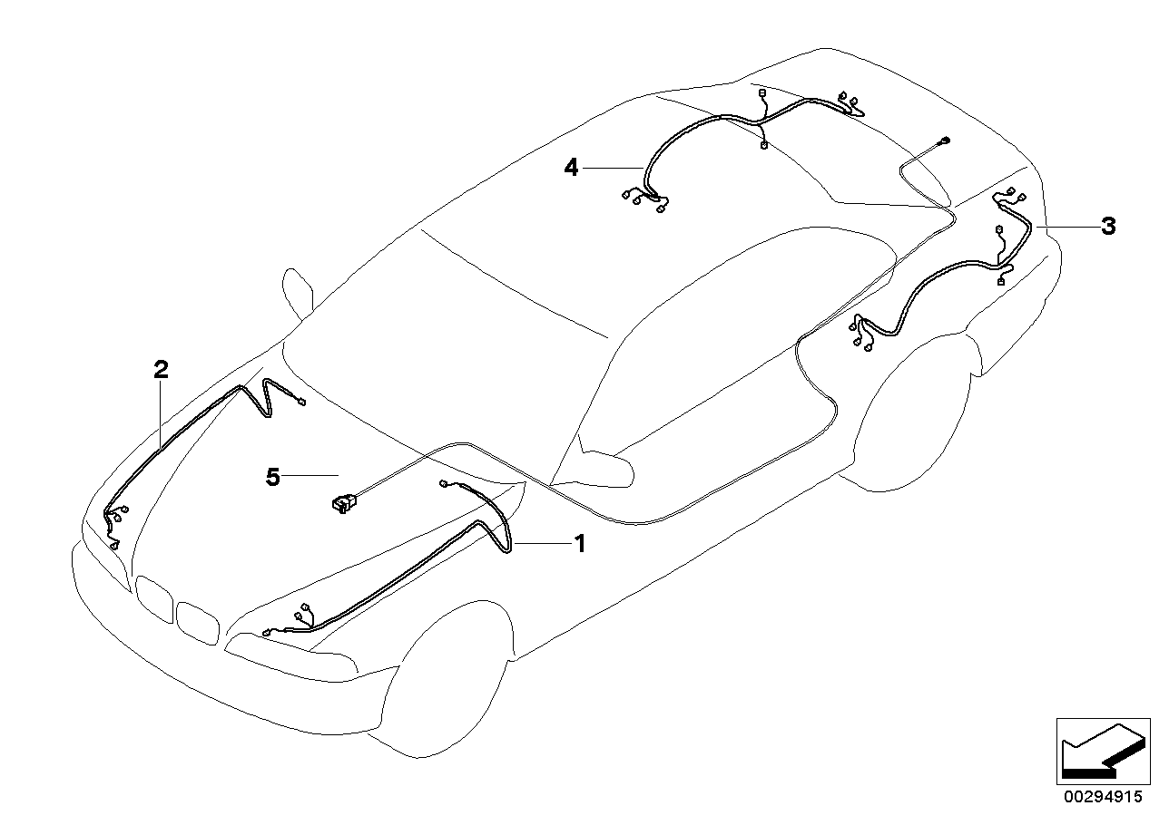 Genuine BMW 61119129503 E63 Repair Wiring Set Rear Right (Inc. M6) | ML Performance UK Car Parts