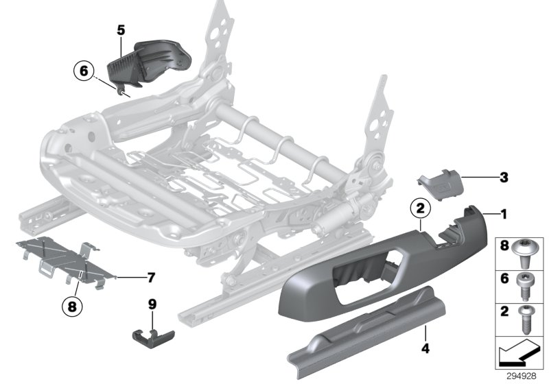 Genuine BMW 52107363753 Cover, Belt Catch Left VENETOBEIGE (Inc. 430d, 428i & 440iX) | ML Performance UK Car Parts