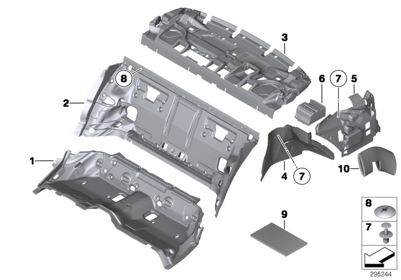 Genuine BMW 51489113812 F03 F01 F02 Sound Insulating Front Trunk Panel (Inc. 740LdX, 740LiX & 760i) | ML Performance UK Car Parts