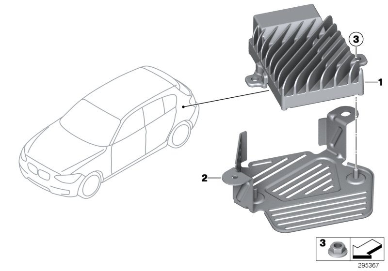 Genuine BMW 65159286253 F23 F36 F21 Bracket, Contr.Unit, Active Sound Design (Inc. M4 CS, M140iX & 335i) | ML Performance UK Car Parts