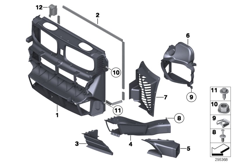 Genuine BMW 51747224683 E70 Supplementary Air Duct, Left (Inc. X5) | ML Performance UK Car Parts