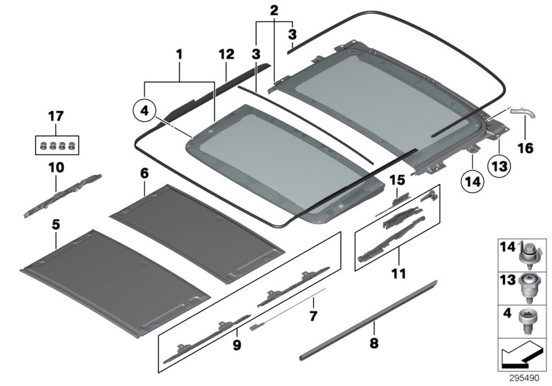 Genuine BMW 54107293445 F25 Mechanism Glass Cover, Front (Inc. X3) | ML Performance UK Car Parts