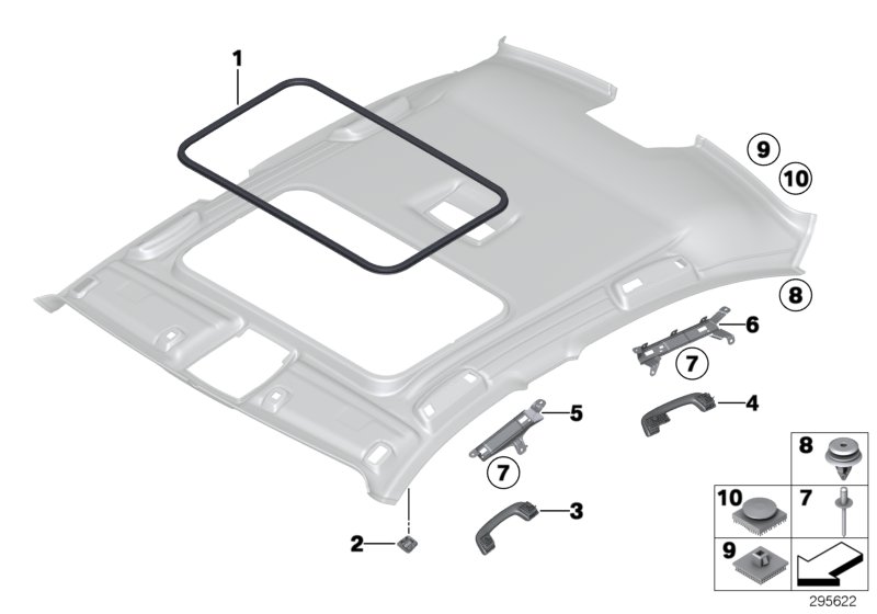 Genuine BMW 51167321735 F30 F80 F31 Bracket, Front Left Grab Handle (Inc. 330dX) | ML Performance UK Car Parts