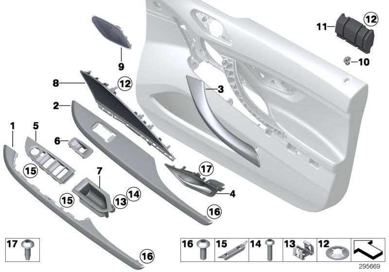 Genuine BMW 51417304999 F06 Interior Handle, Upper Part, Right ELFENBEINWEISS (Inc. 650iX 4.0, 640d & 640dX) | ML Performance UK Car Parts