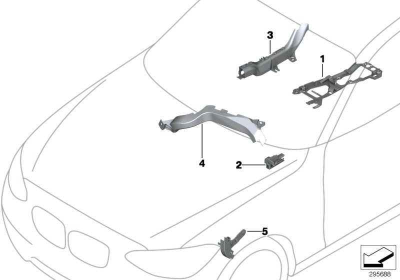 Genuine BMW 61136949440 E82 E87 Cable Guide For Hood (Inc. M Coupé, 128i & 116d) | ML Performance UK Car Parts