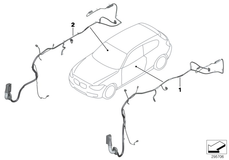 Genuine BMW 61129340981 F23 F22 Wiring Drivers Side (Inc. 230i, 218d & M235iX) | ML Performance UK Car Parts