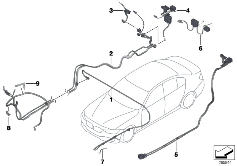 Genuine BMW 61129292748 Battery Cable Positive, Below-Floor HYBRID (Inc. Hybrid 3) | ML Performance UK Car Parts