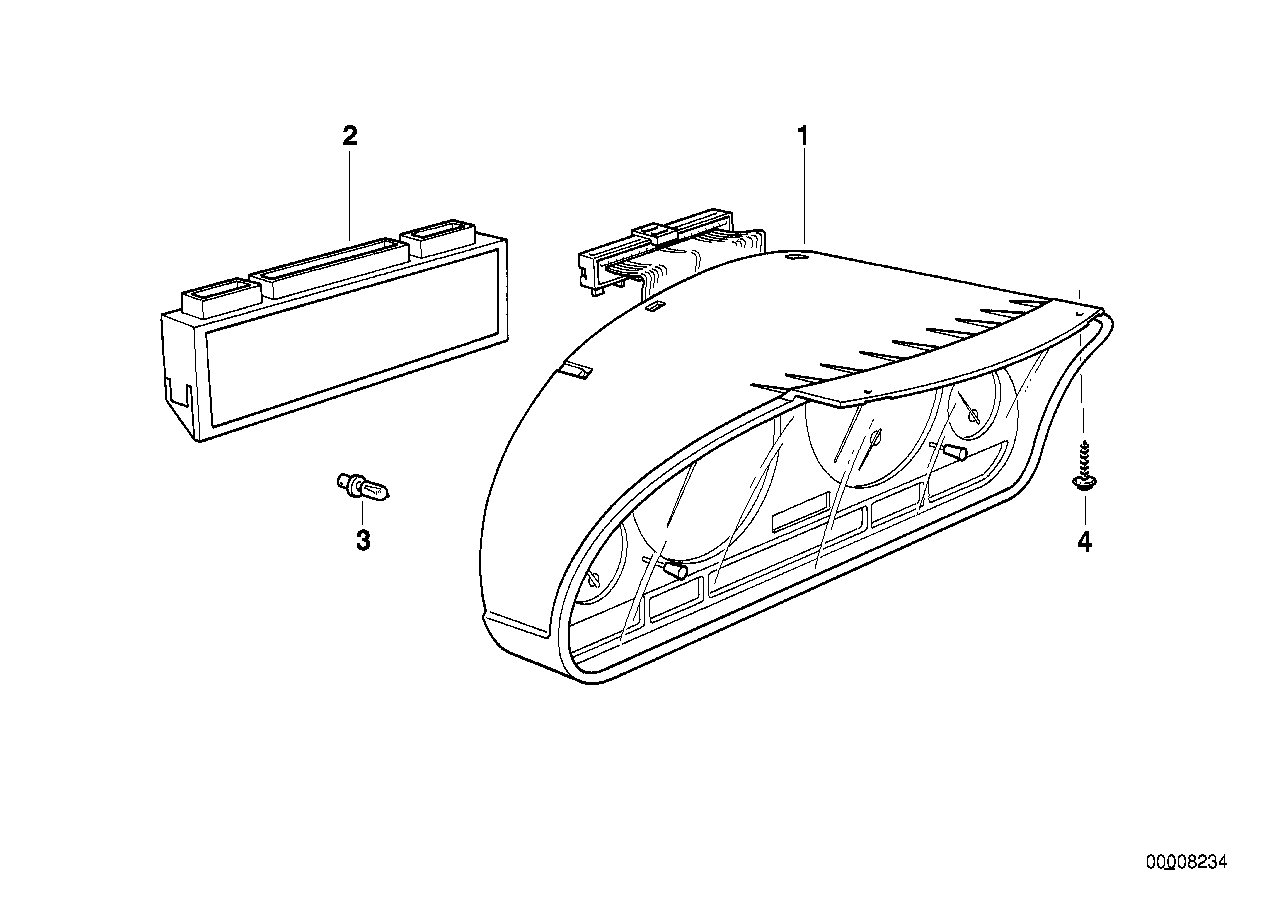 Genuine BMW 62119155823 E39 At-Instrument Cluster, Uncoded MPH (Inc. 540i & 540iP) | ML Performance UK Car Parts