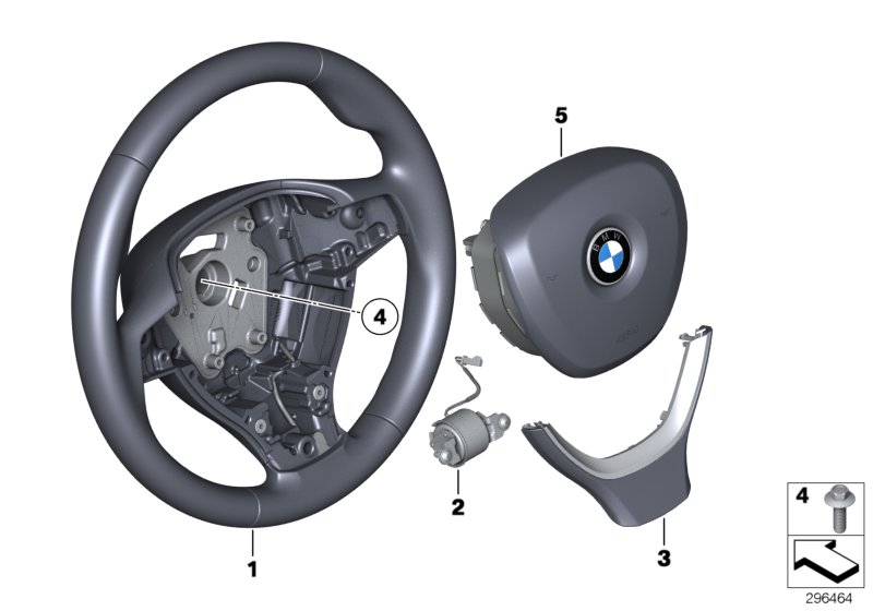 Genuine BMW 32336790891 Sports Steering Wheel (Inc. Hybrid 7L, 530d 155kW & 760i) | ML Performance UK Car Parts