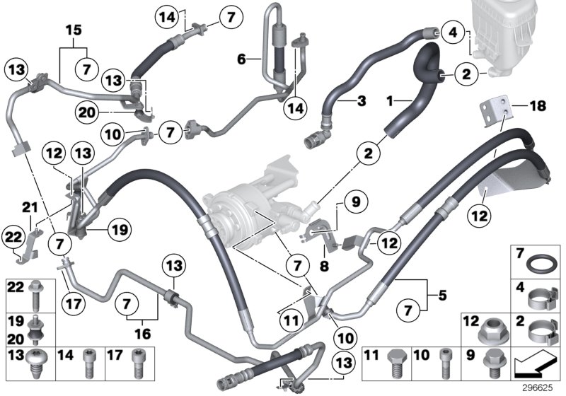 Genuine BMW 32416781958 Return Pipe Dynamic Drive PART 2 (Inc. 535i, 740i & 740Li) | ML Performance UK Car Parts