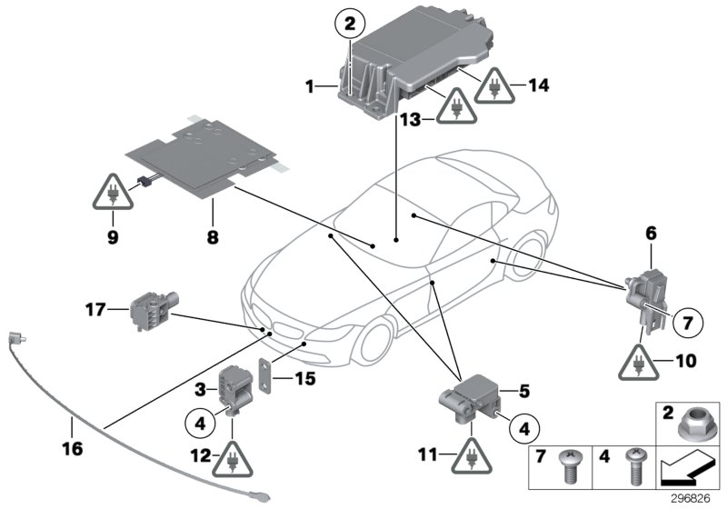 Genuine BMW 65779264917 E89 Control Unit Airbag (Inc. Z4 23i, Z4 35is & Z4 35i) | ML Performance UK Car Parts