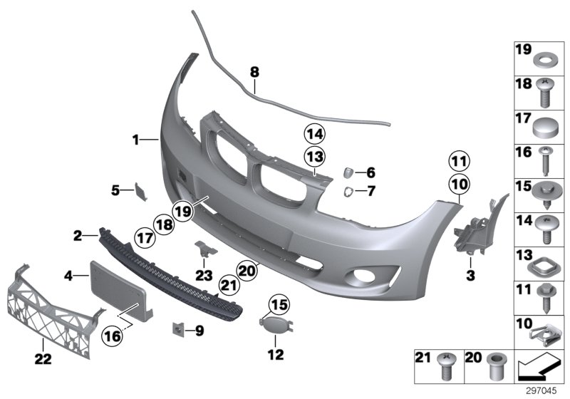 Genuine BMW 51117313026 E82 E88 Flap, Towing Eye, Primed (Inc. 118i, 120d & 120i) | ML Performance UK Car Parts