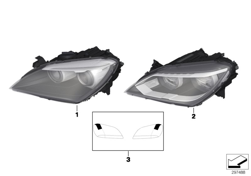 Genuine BMW 63117272014 F13 F06 F12 Ahl-Xenon Headlight, Right (Inc. 650i, M6 & 640i) | ML Performance UK Car Parts