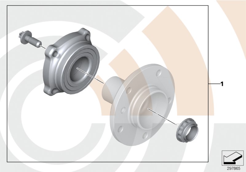 Genuine BMW 33412296224 E39 Service Kit Wheel Bearing, Rear VALUE LINE (Inc. 525d, M5 & 535i) | ML Performance UK Car Parts