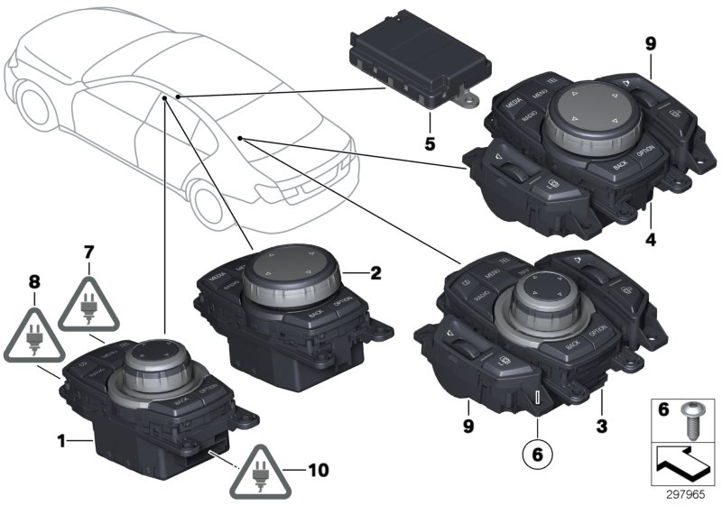 Genuine BMW 61136931922 F01 F03 F07 Socket Housing 10 POL./B (Inc. 550iX 4.0, 535i & Hybrid 7L) | ML Performance UK Car Parts