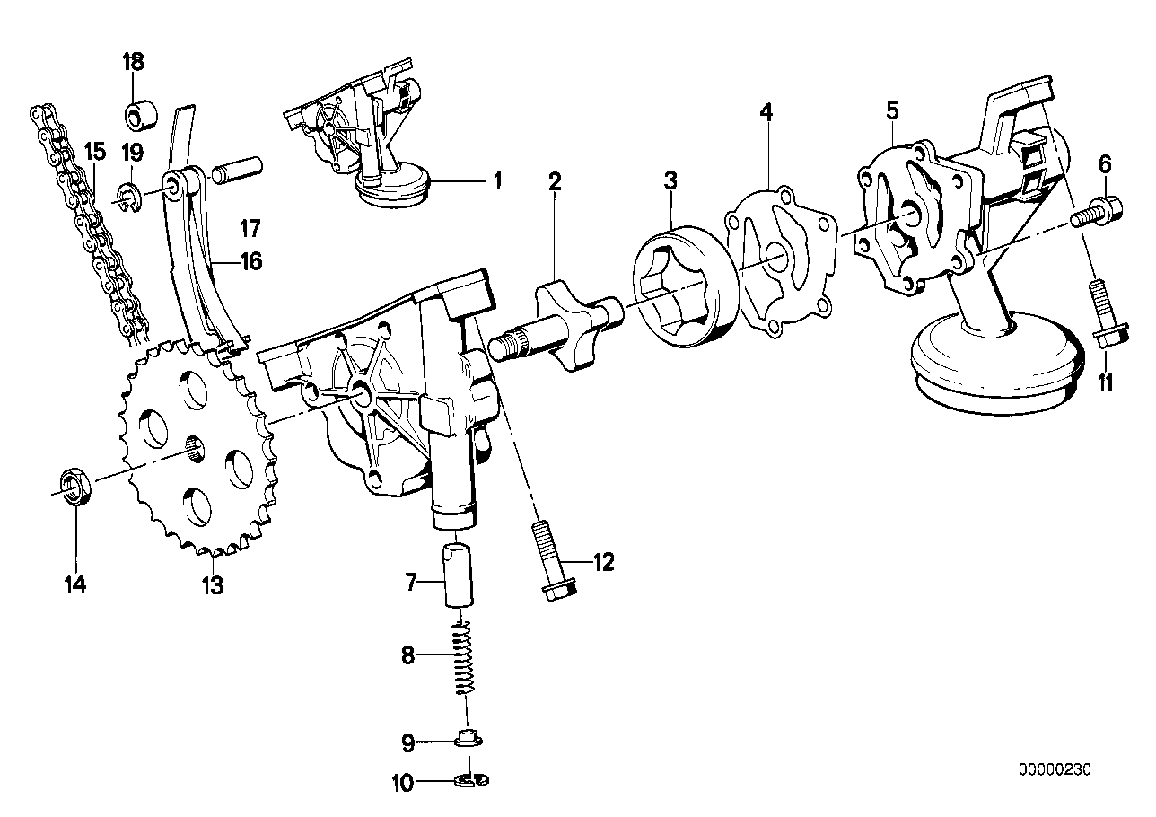 Genuine BMW 11411289145 E34 E32 Oil Pump Cover (Inc. 535i, 735iL & 735i) | ML Performance UK Car Parts