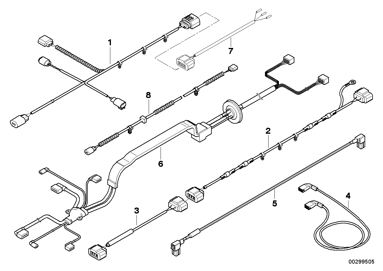 Genuine BMW 12517575579 E71 E72 E70 Wiring Harness, Rear Differential (Inc. Hybrid X6 & X6) | ML Performance UK Car Parts