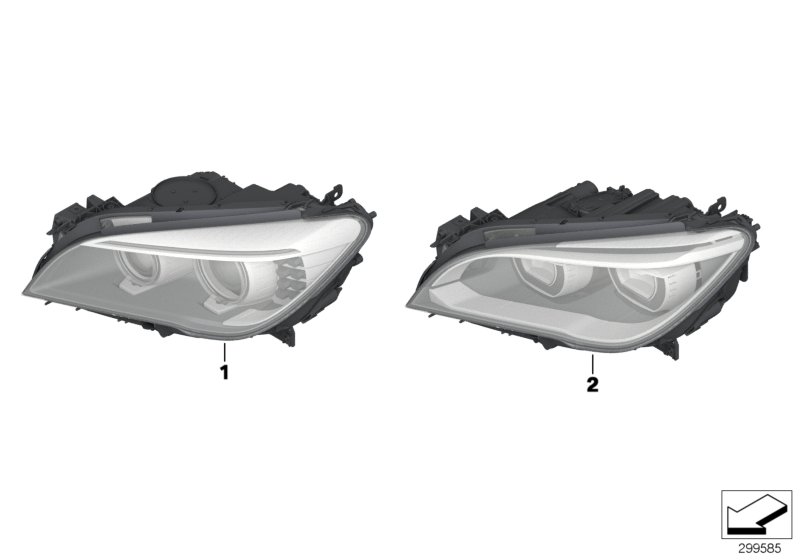 Genuine BMW 63117348510 Ahl-Xenon Headlight, Right (Inc. 740LiX, Alpina B7 & 750LiX) | ML Performance UK Car Parts