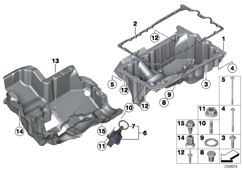 Genuine BMW 11137603832 F16 F10 F15 Asa-Bolt M6X88 - 8.8 (Inc. X1 28iX, X3 18i & 320iX) | ML Performance UK Car Parts