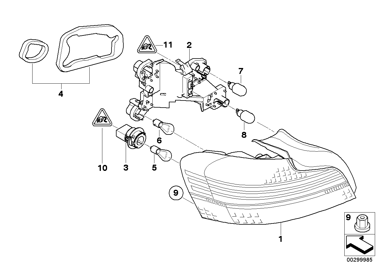 Genuine BMW 61136984742 E91 E61 E46 Universal Mpq Socket Housing Uncoded 3 POL. (Inc. X2 18i) | ML Performance UK Car Parts