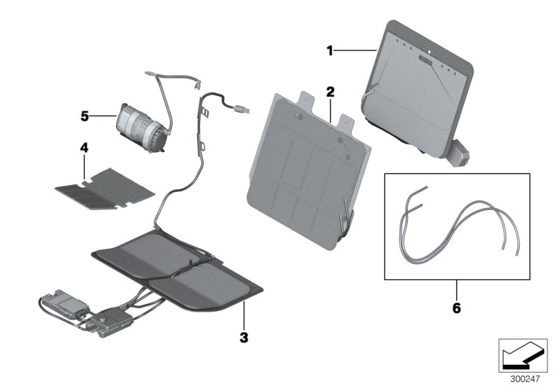 Genuine BMW 52107313640 RR4 F15 Lordosis Pad (Inc. 750LiX 4.0, X5 35iX & Hybrid 7L) | ML Performance UK Car Parts