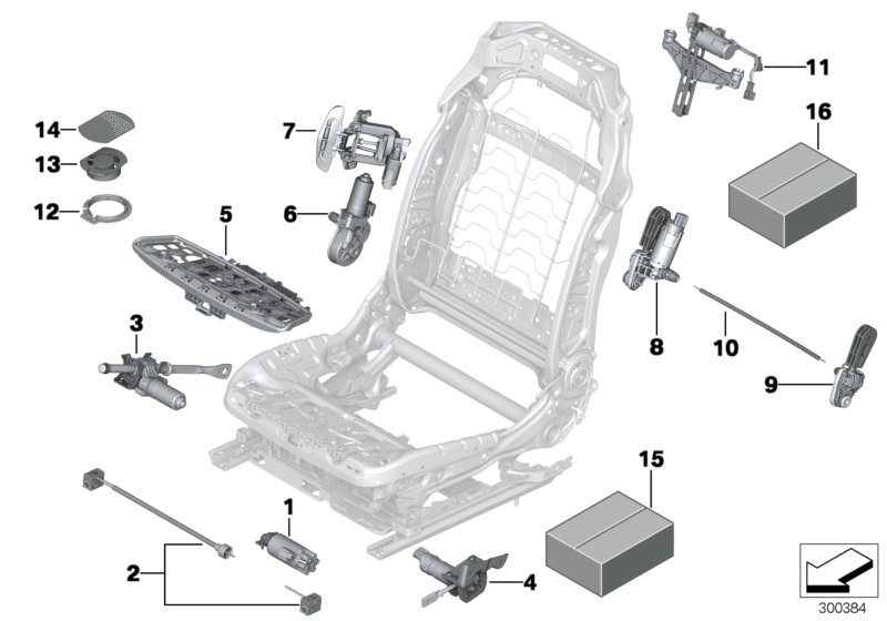 Genuine BMW 52107314219 G12 EWB Set Of Fittings, Backrest (Inc. 630dX, 725d & M550iX) | ML Performance UK Car Parts