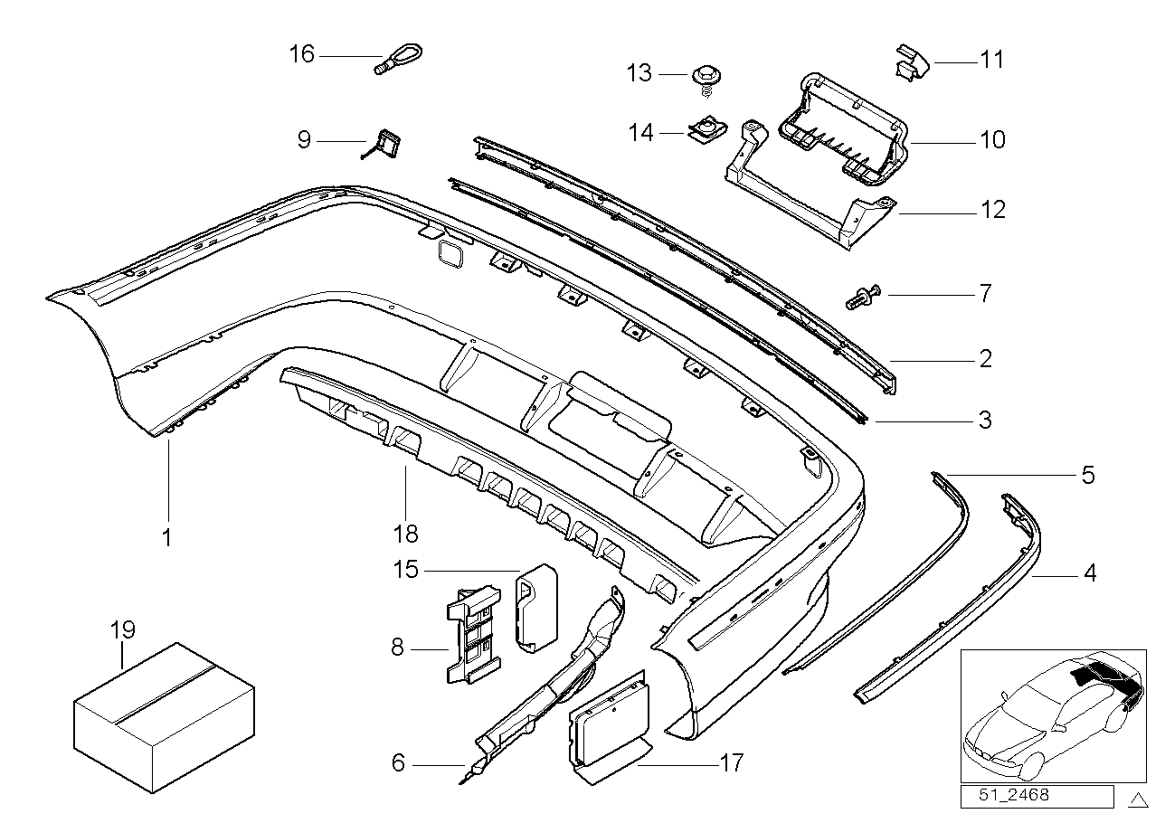 Genuine BMW 51128209020 E39 Reinforcement (Inc. 520d, 530i & 523i) | ML Performance UK Car Parts