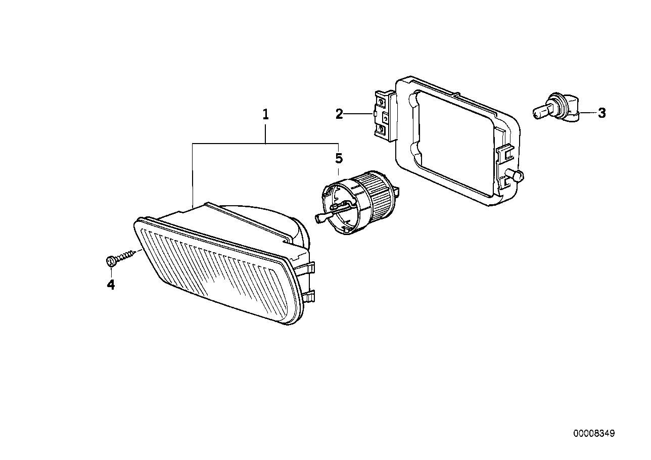 Genuine BMW 63178360946 E34 Fog Lights, Right (Inc. 540i, 530i & M5 3.6) | ML Performance UK Car Parts