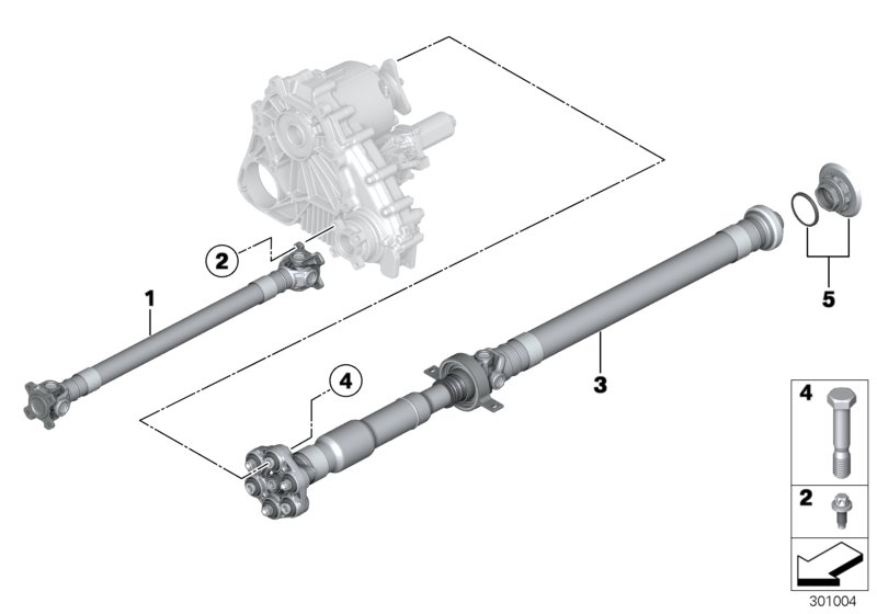 Genuine BMW 26108676284 F31 F30 F32 Drive Shaft L=1312mm (Inc. 330dX, 430dX & 335dX) | ML Performance UK Car Parts