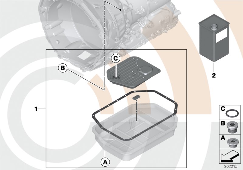 Genuine BMW 24152333911 E39 E53 E38 Fluid Filter Kit, Autom. Transmission VALUE LINE (Inc. 740iLP, X5 4.4i & 540iP) | ML Performance UK Car Parts