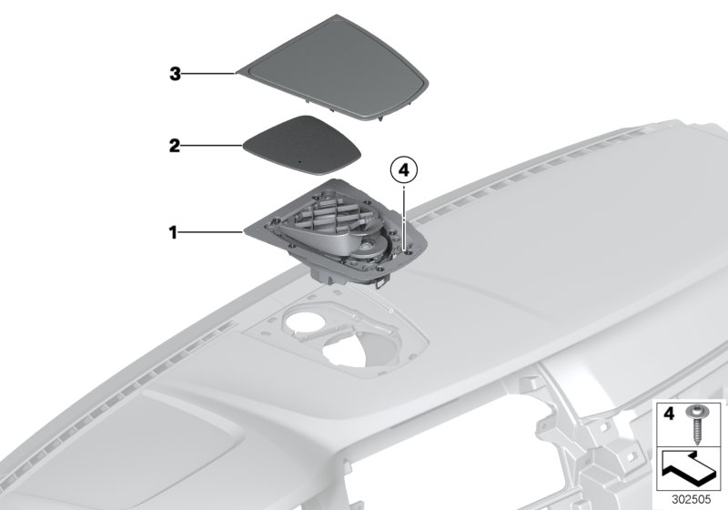 Genuine BMW 65139266099 Cover, Center Speaker OYSTER (Inc. 530d 155kW, 530d & 528i) | ML Performance UK Car Parts