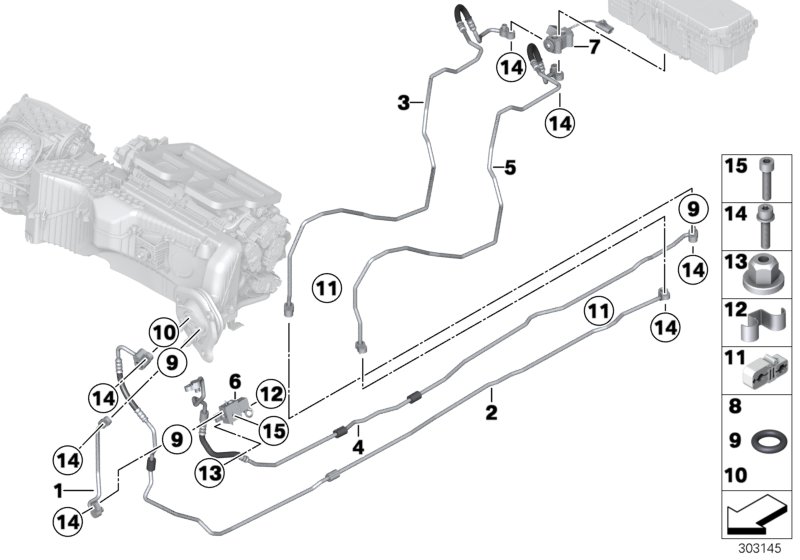 Genuine BMW 64539232467 F30 Suction Pipe (Inc. Hybrid 3) | ML Performance UK Car Parts