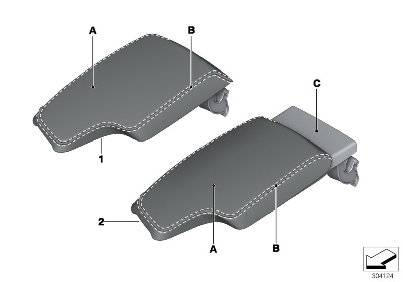 Genuine BMW 51167984311 Armrest In Leather, Front Center INDIVIDUAL (Inc. 320i ed, 316d & 440i) | ML Performance UK Car Parts