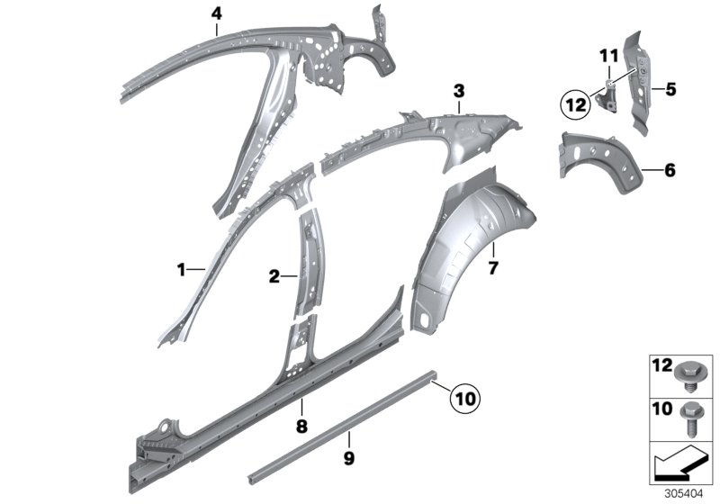 Genuine BMW 41217313103 Reinforcement, Bracket, Open Assist, Lf (Inc. 750i, 750LiX 4.0 & 750LiX 4.4) | ML Performance UK Car Parts