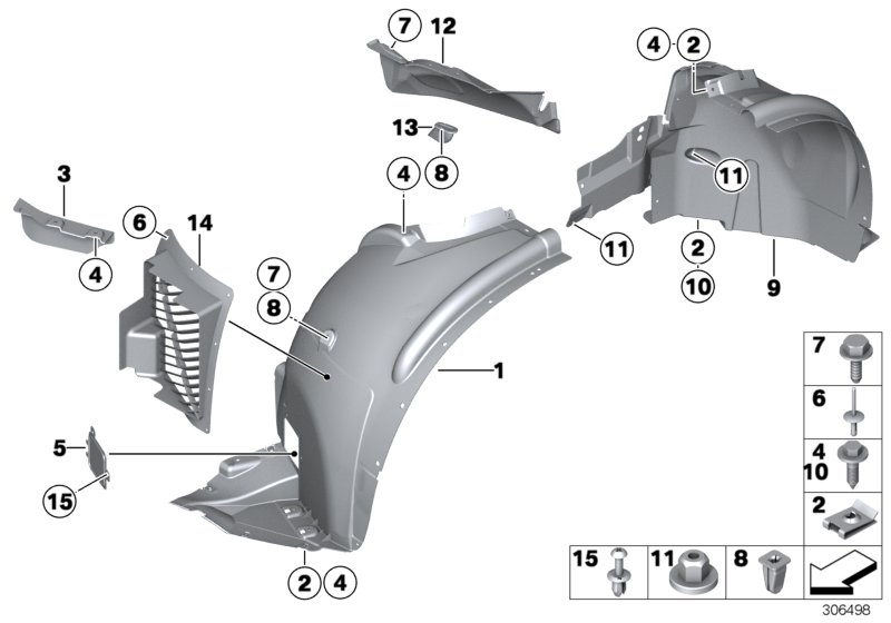 Genuine BMW 51717163281 E71 E70 Front Left Air Duct Cover (Inc. X535iX & X6 M) | ML Performance UK Car Parts